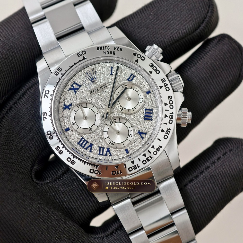 Rolex Cosmograph Daytona 18K White Gold Reference 116509ZER — Hallmarked Edition angle 2