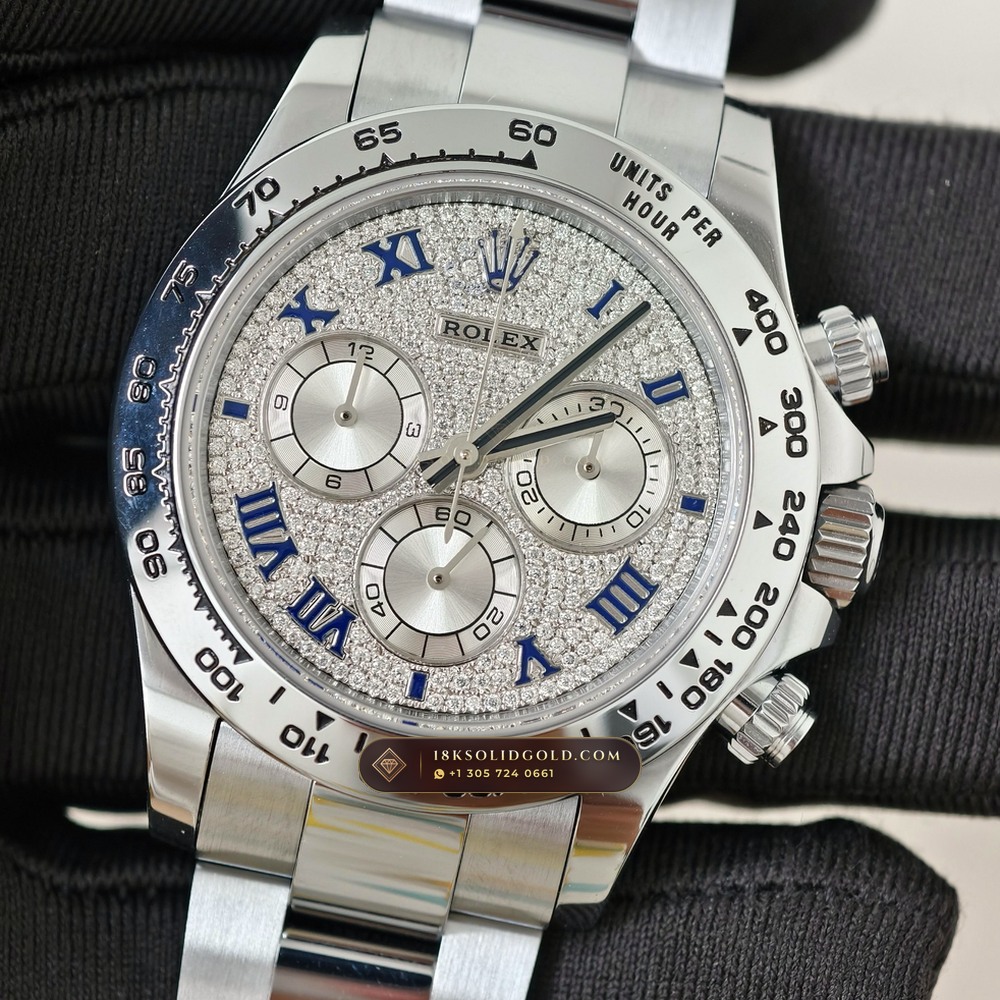 Rolex Cosmograph Daytona 18K White Gold Reference 116509ZER — Hallmarked Edition angle 3