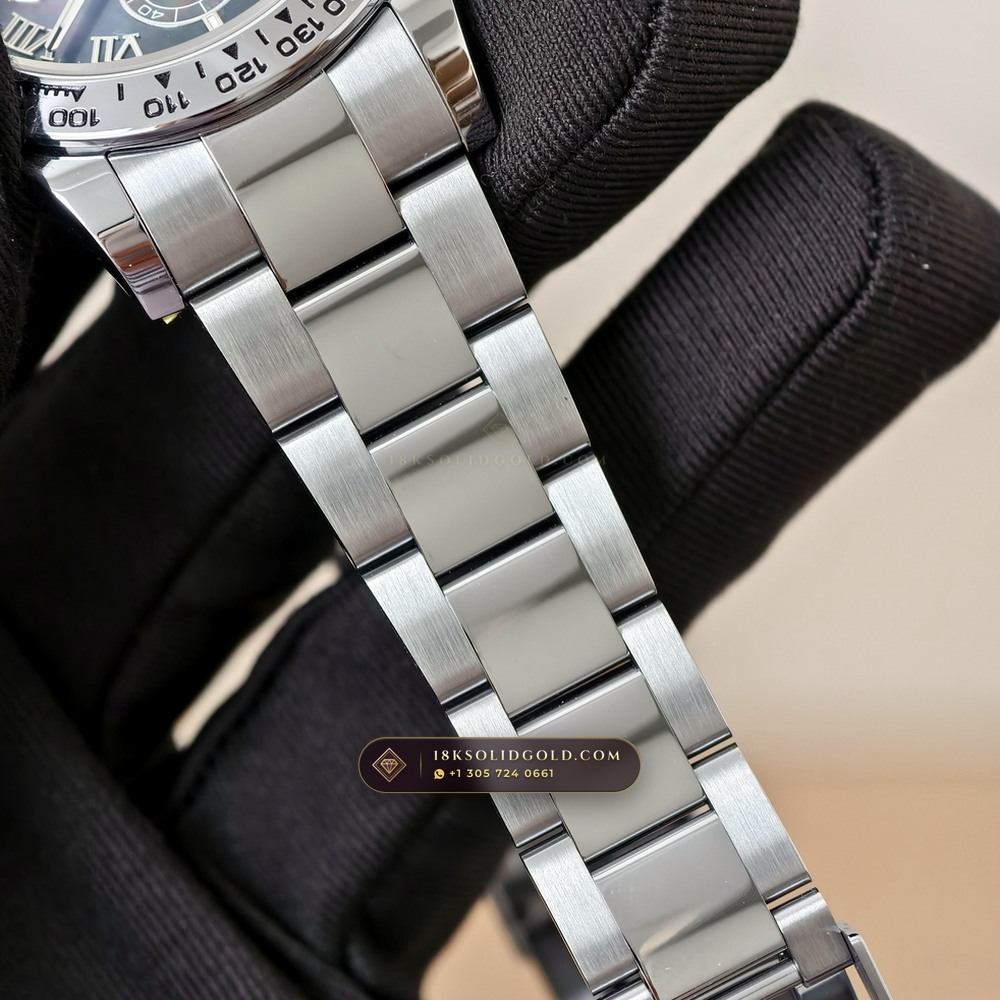 Rolex Cosmograph Daytona Tahitian Mother-of-Pearl Dial 18K White Gold Reference 126509 — Hallmarked Edition — Studio Gallery Plate IX in 18K White Gold Au750 (216.7g Verified Mass, Rolex Manufacture Cal. 4131 - 72h Power Reserve)