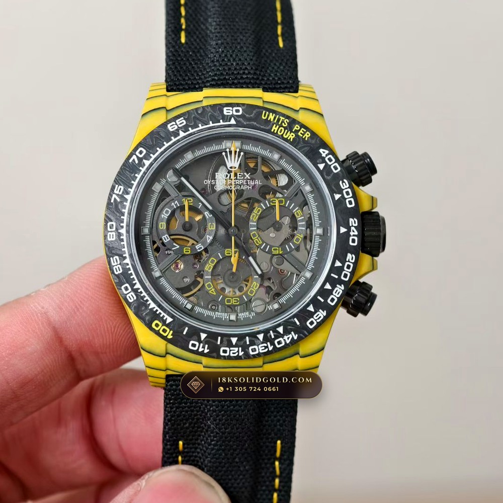 Rolex Cosmograph Daytona DiW Carbon Bumblebee Edition Reference 116500LN — Salon Edition