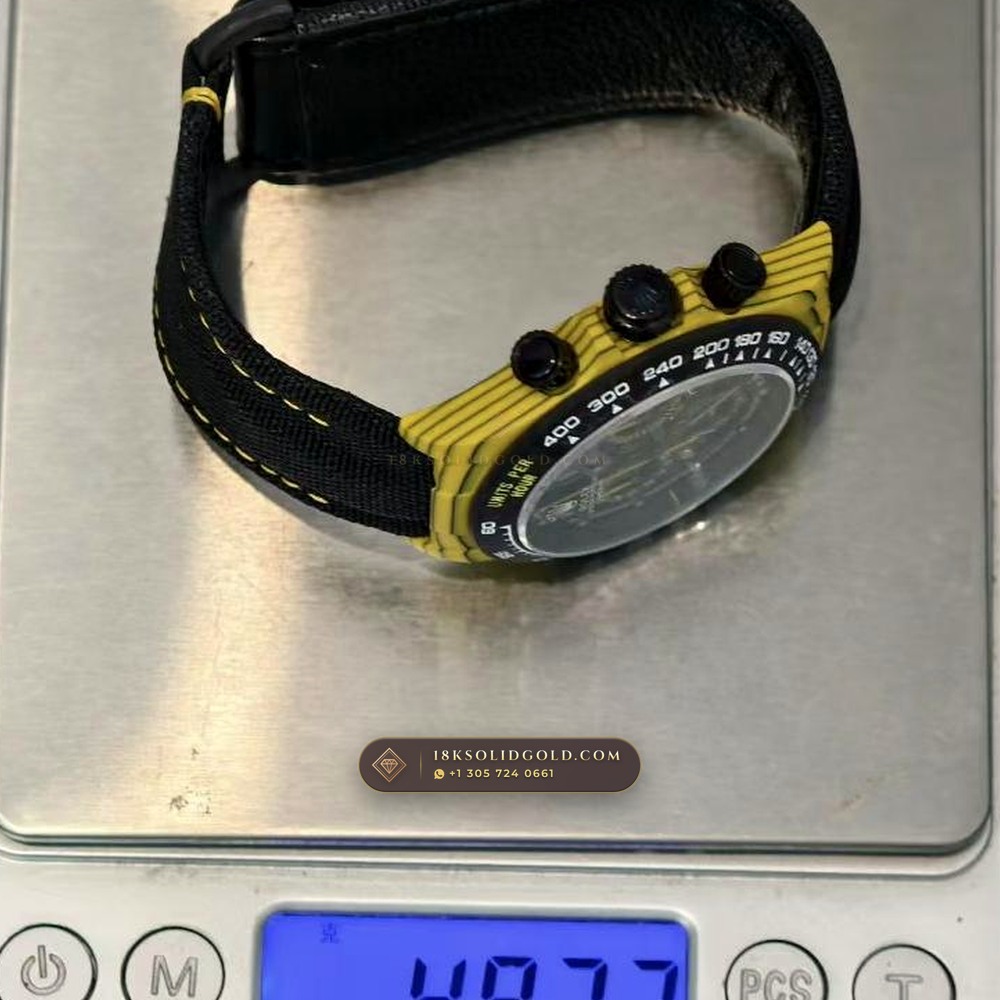 Rolex Cosmograph Daytona DiW Carbon Bumblebee Edition Reference 116500LN — Salon Edition — Studio Gallery Plate VIII in Forged Carbon TPT & Titanium (62.9g Verified Mass, Rolex Manufacture Cal. 4130 - 72h Power Reserve)