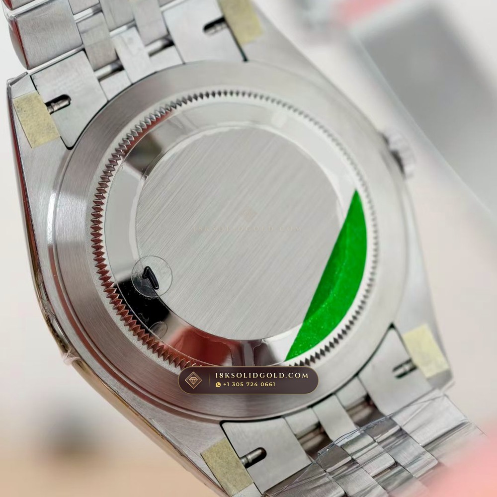 Rolex Datejust 41 Fluted 18K White Gold Bezel & Sunray Dial Reference 126334 — Salon Edition — Studio Gallery Plate IX in 904L Stainless Steel Custom Architecture (150.2g Verified Mass, Rolex Manufacture Cal. 3235 - 70h Power Reserve)