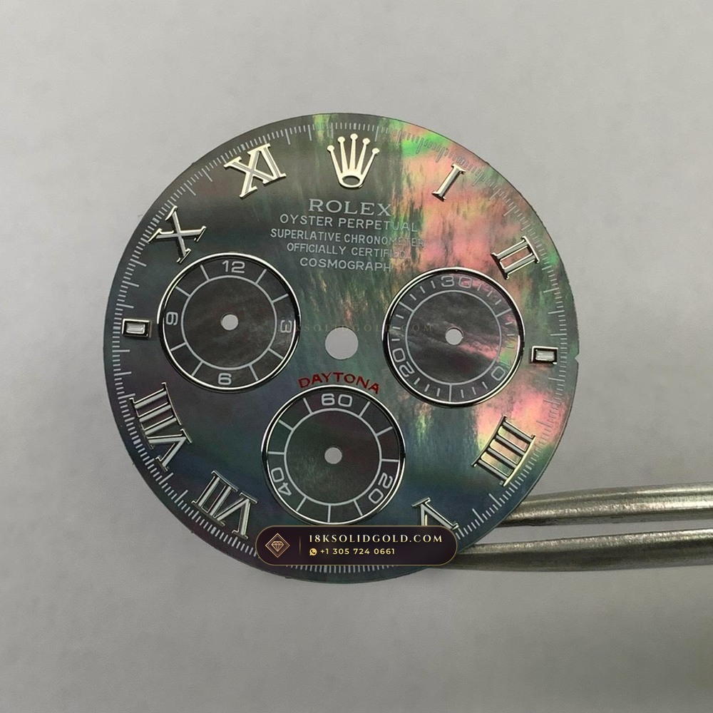 Rolex Cosmograph Daytona Tahitian Mother-of-Pearl Dial 18K White Gold Geneva Atelier Spec Reference 126509 — Hallmarked Edition angle 2