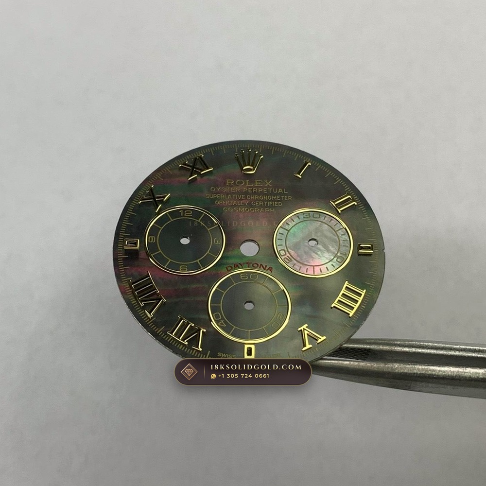 Rolex Cosmograph Daytona Tahitian Mother-of-Pearl Dial 18K White Gold Geneva Atelier Spec Reference 126509 — Hallmarked Edition — Studio Gallery Plate IX in 18K White Gold Au750 (216.3g Verified Mass, Rolex Manufacture Cal. 4131 - 72h Power Reserve)