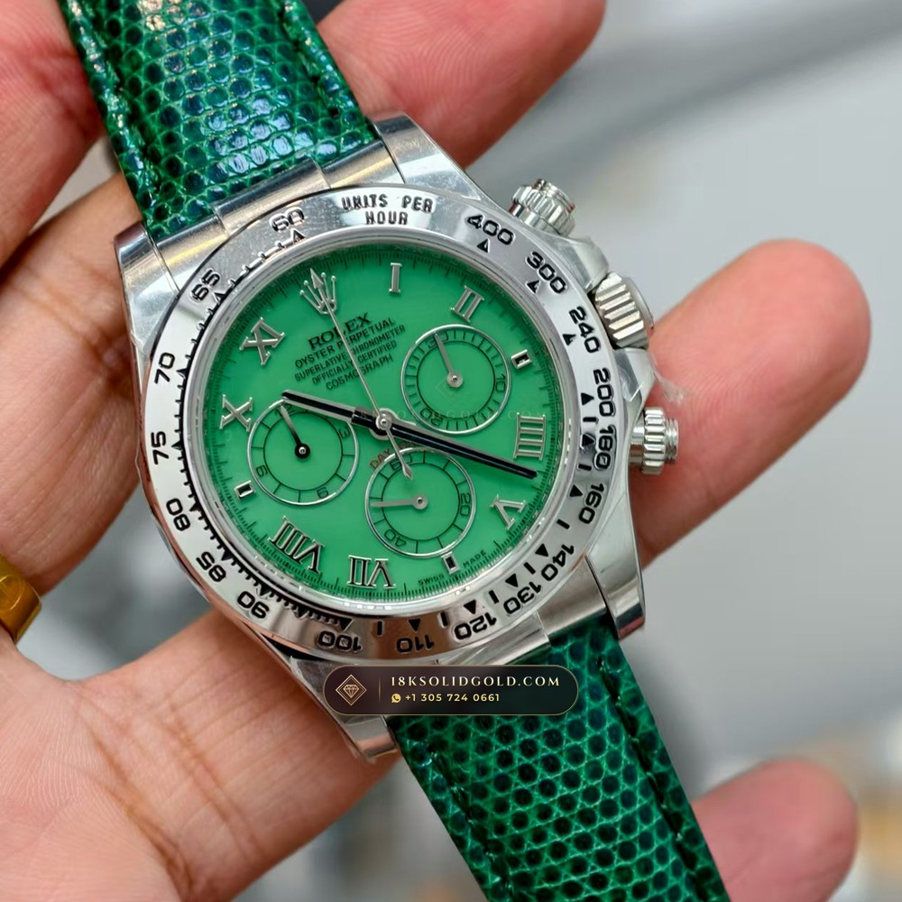 Rolex Cosmograph Daytona Beach Pink Mother-of-Pearl Strap Edition 18K White Gold Reference 116519 — Hallmarked Edition angle 2