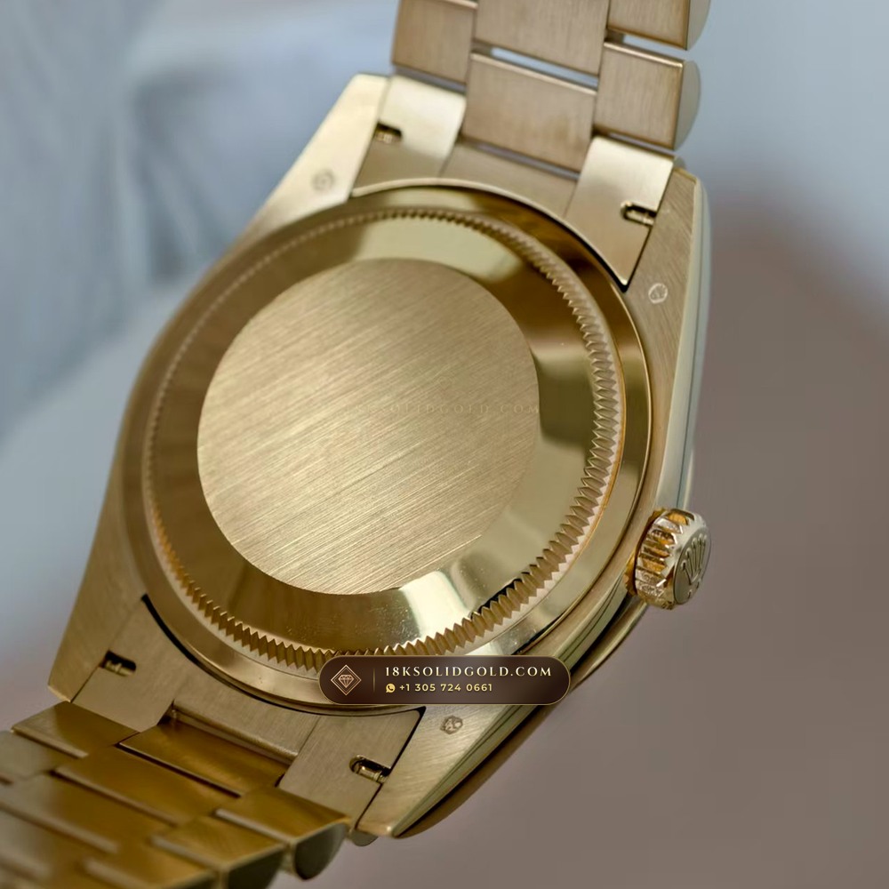 Rolex Day-Date 36 18K Yellow Gold Reference 128238 — Hallmarked Edition — Studio Gallery Plate VII in 18K Yellow Gold Au750 (183.3g Verified Mass, Rolex Manufacture Cal. 3255 - 70h Power Reserve)
