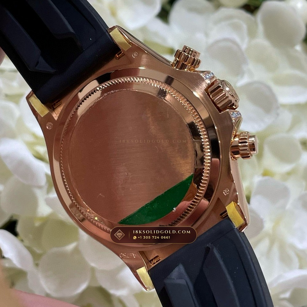 Rolex Cosmograph Daytona Giraffe Off-Catalogue Diamond Edition 18K Everose Gold Geneva Atelier Spec Reference 126555TBR — Hallmarked Edition — Studio Gallery Plate IX in 18K Rose Gold Au750 (216.3g Verified Mass, Rolex Manufacture Cal. 4131 - 72h Power Reserve)