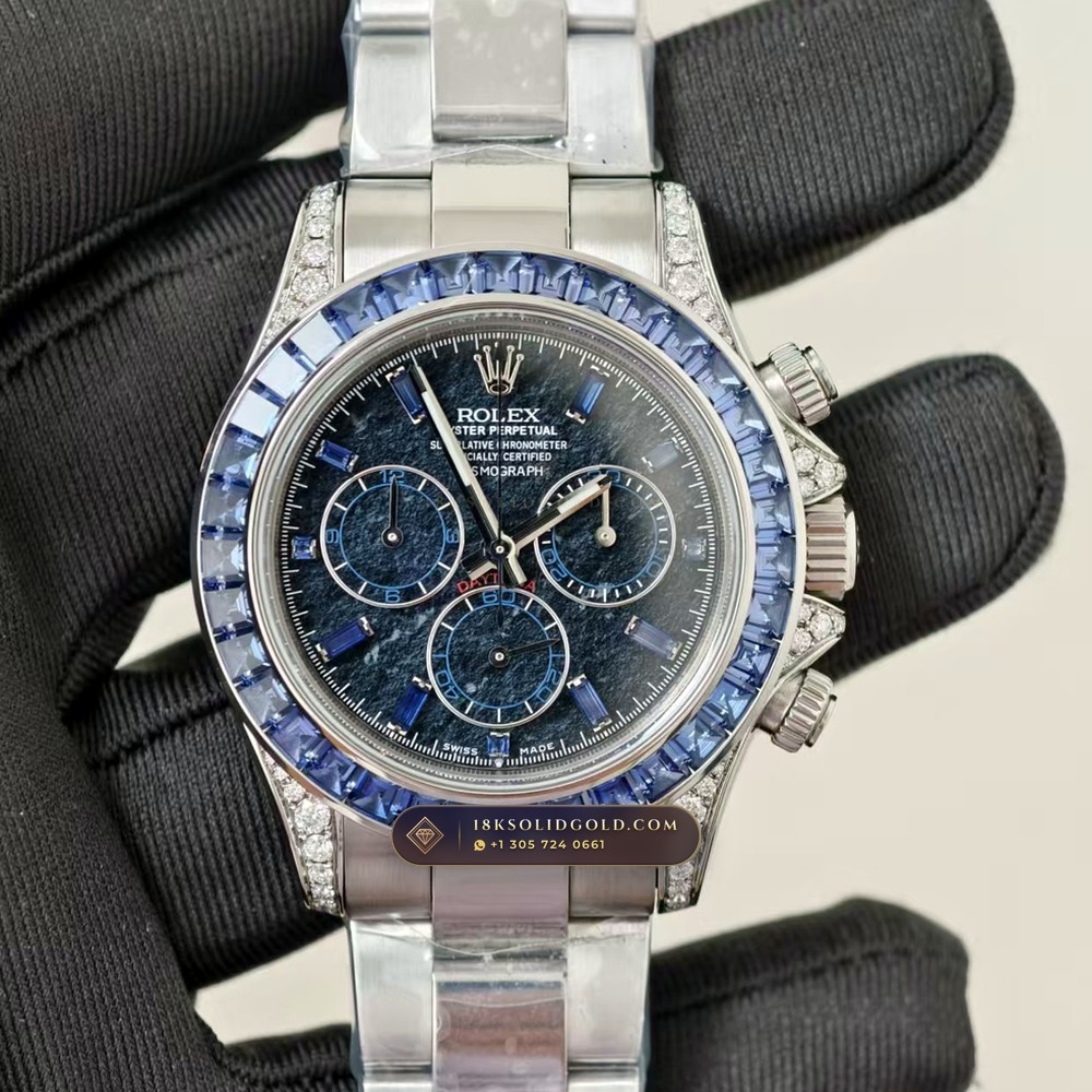 Rolex Cosmograph Daytona Diamond-Set Bezel 18K White Gold Reference 126599TSA — Hallmarked Edition