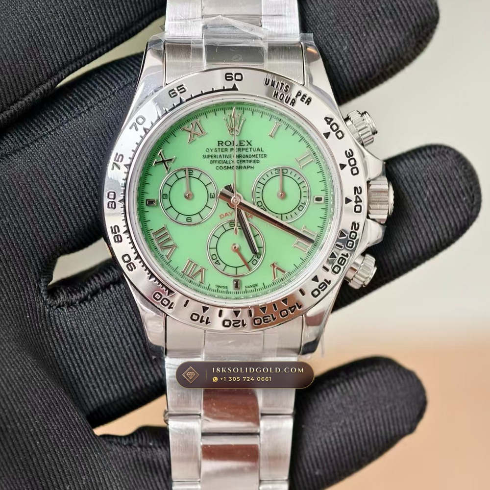 Rolex Cosmograph Daytona Beach Roman Mother-of-Pearl Dial 18K White Gold Reference 116519 — Hallmarked Edition