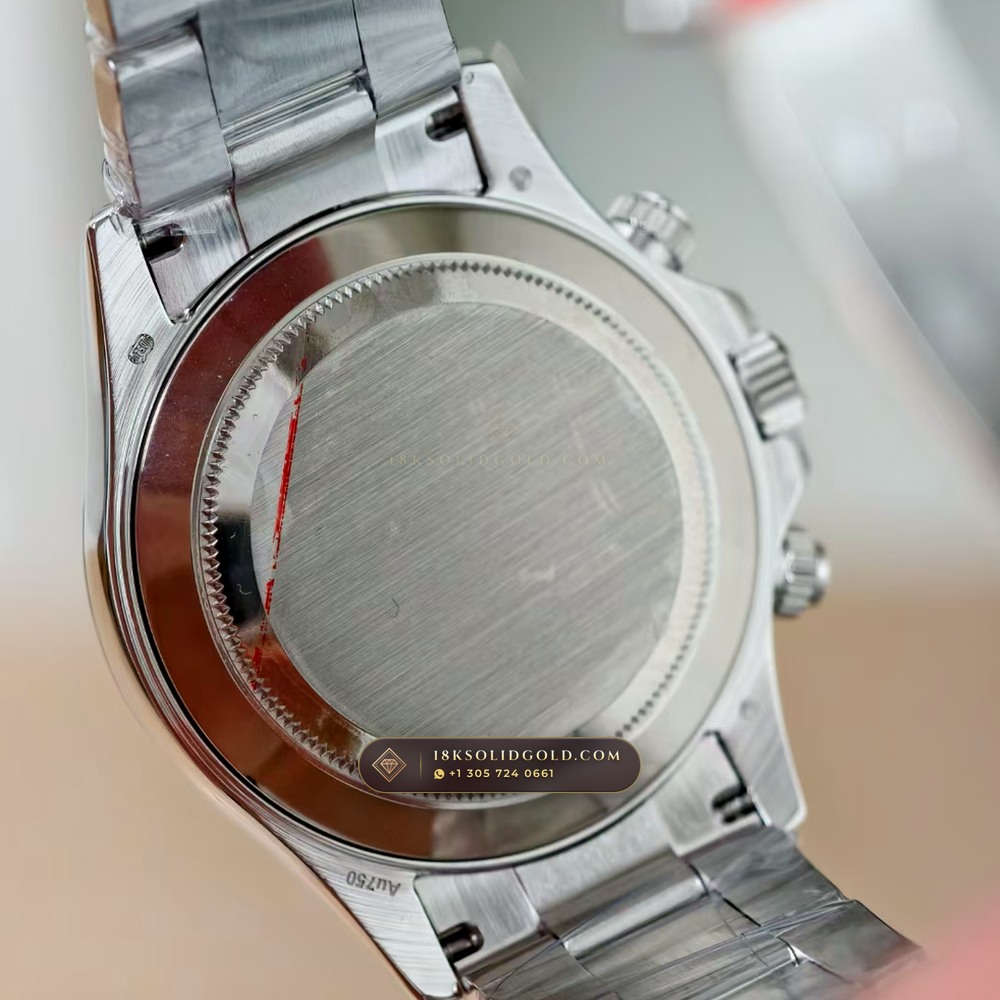 Rolex Cosmograph Daytona Beach Roman Mother-of-Pearl Dial 18K White Gold Reference 116519 — Hallmarked Edition — Studio Gallery Plate VII in 18K White Gold Au750 (139.0g Verified Mass, Rolex Manufacture Cal. 4130 - 72h Power Reserve)