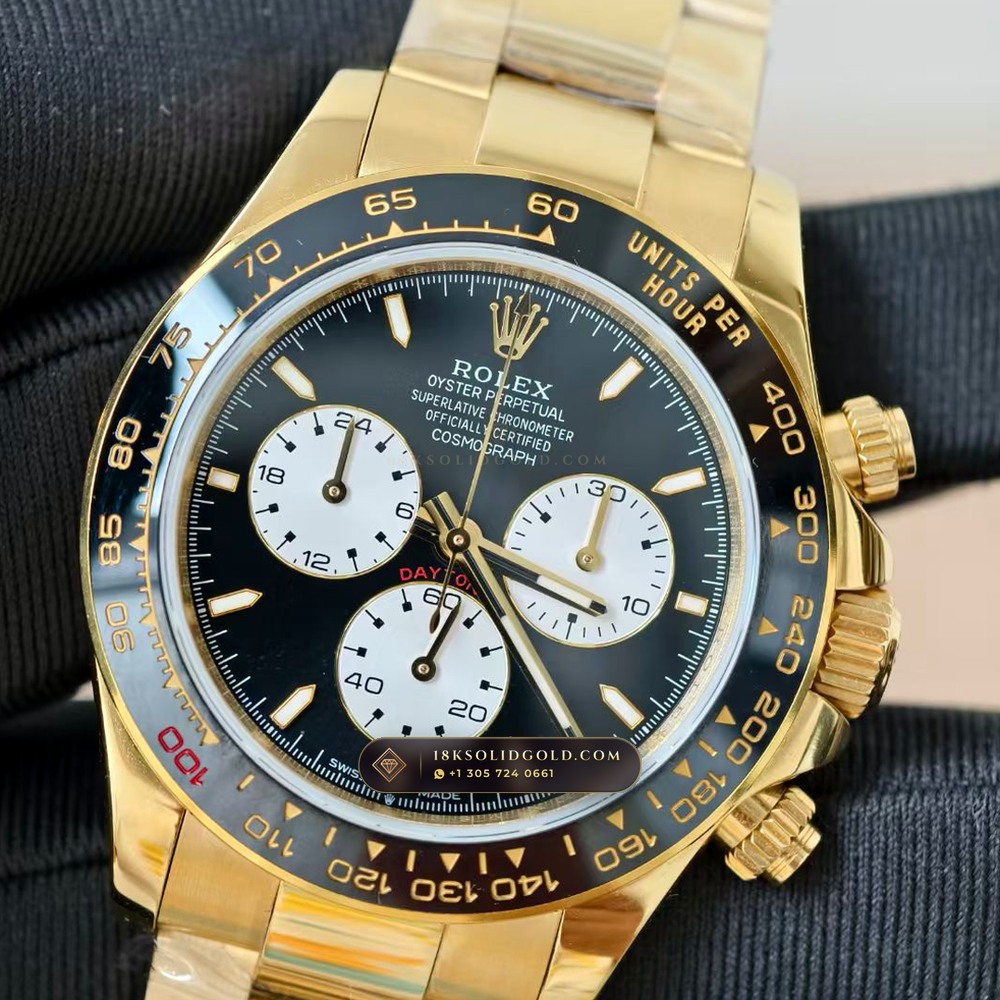 Rolex Cosmograph Daytona Le Mans 100th Anniversary 18K Yellow Gold Reference 126528LN — Hallmarked Edition angle 3