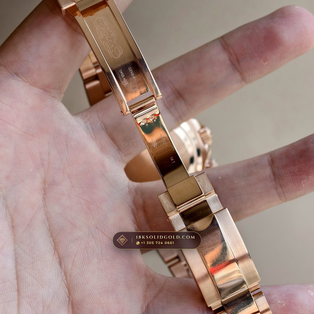 Rolex Cosmograph Daytona 18K Everose Gold Reference 126505 — Hallmarked Edition — Studio Gallery Plate VIII in 18K Rose Gold Au750 (216.8g Verified Mass, Rolex Manufacture Cal. 4131 - 72h Power Reserve)