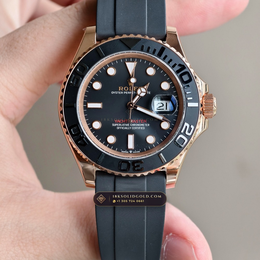 Rolex Yacht-Master 40 18K Everose Gold Reference 126655 — Hallmarked Edition