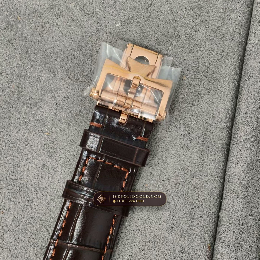 Vacheron Constantin Traditionnelle Complete Calendar Openface 18K Rose Gold Reference 4010T/000R-B344 — Hallmarked Edition — Studio Gallery Plate VII in 18K Rose Gold Au750 (96.9g Verified Mass, Vacheron Constantin Cal. 2460 QCL/2 - Hallmark of Geneva)