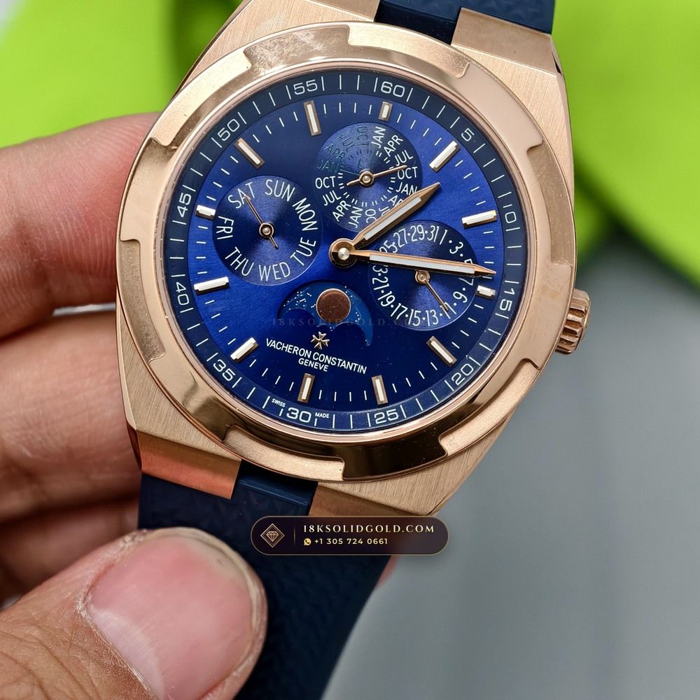 Vacheron Constantin Overseas Perpetual Calendar / Ultra-Thin 18K Rose Gold Reference 4300V — Hallmarked Edition angle 3