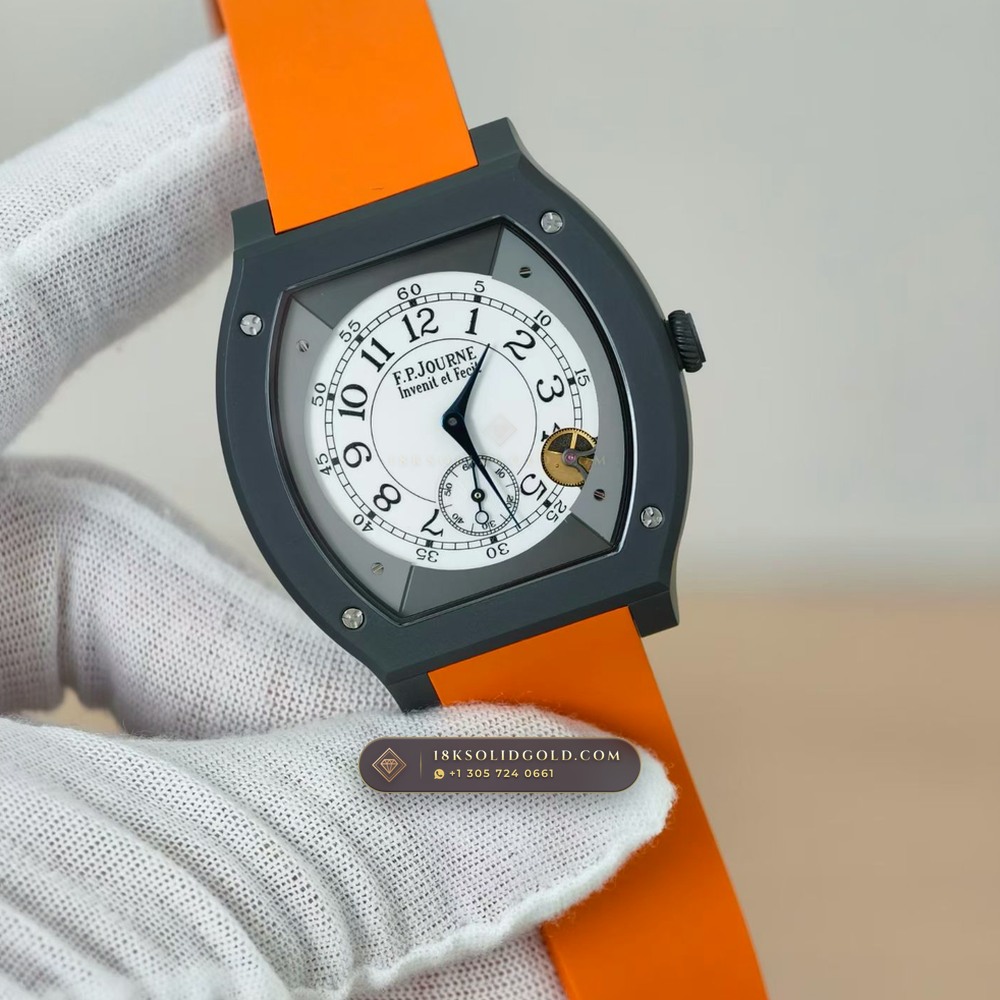 F.P. Journe Elegante 48mm Titalyt Luminescent Dial Reference EL-TI-48 — Salon Edition angle 2
