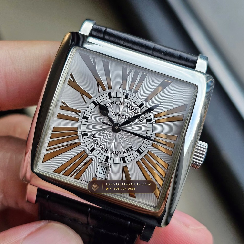 Franck Muller Master Square 36.5mm Roman Dial Reference 6000H-SC-DT — Salon Edition angle 2