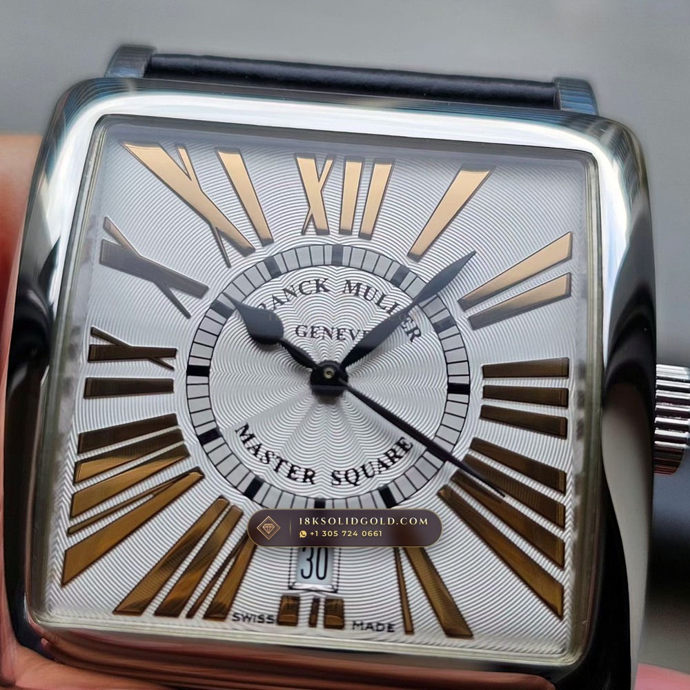 Franck Muller Master Square 36.5mm Roman Dial Reference 6000H-SC-DT — Salon Edition angle 3